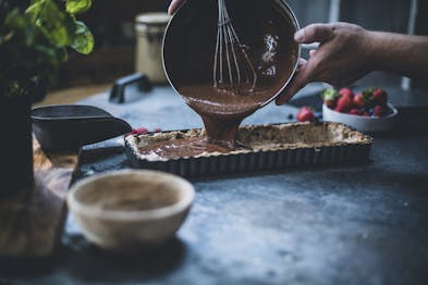 Schokoladenmousse Befüllen Schokotarte