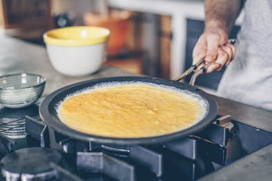 Omelett Wraps Mit Rucola Und Schinken Omelett Braten