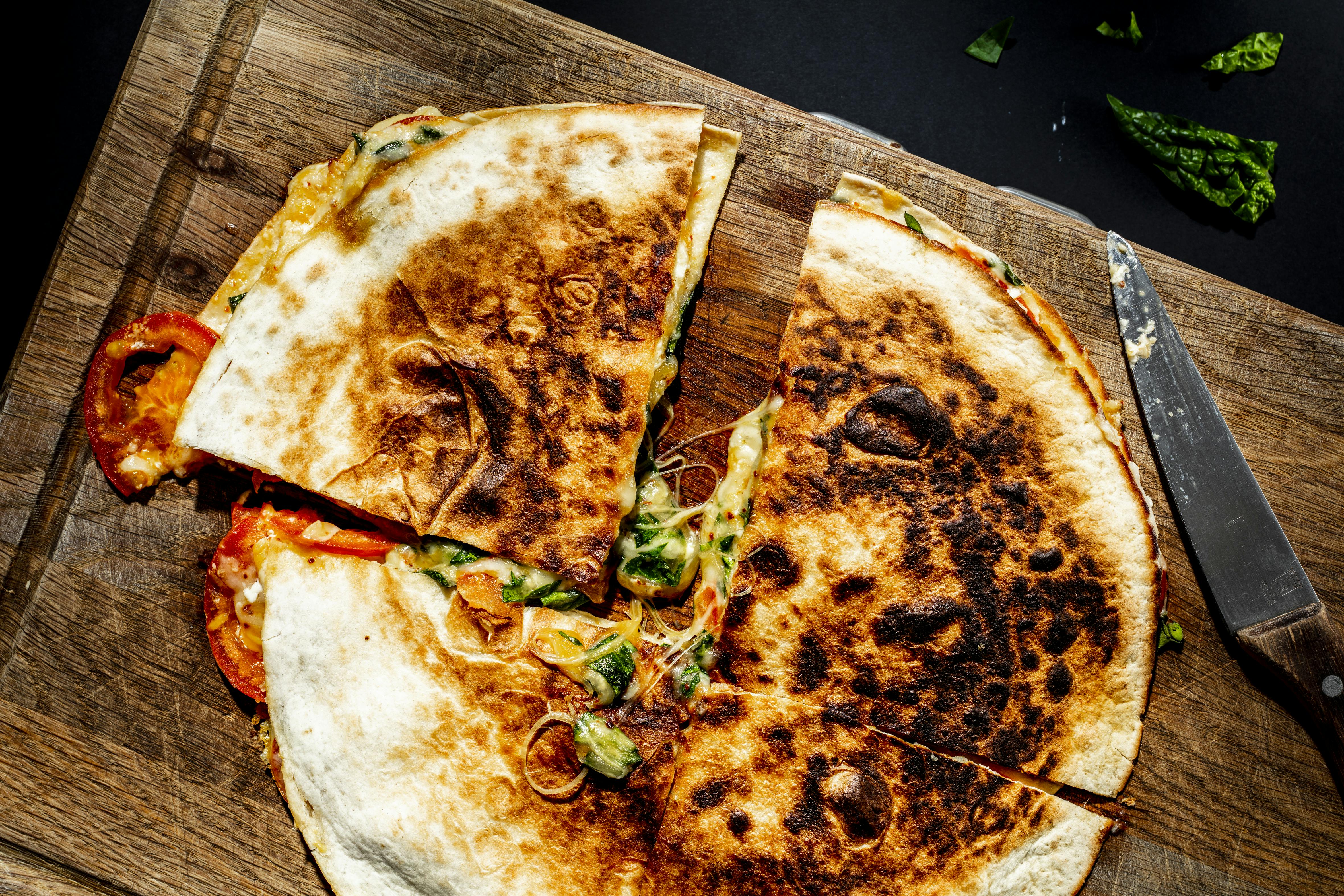 Quesadilla mit Spinat | Rezept | FOODBOOM