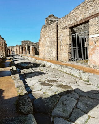 Die historischen Gebäude von Pompei