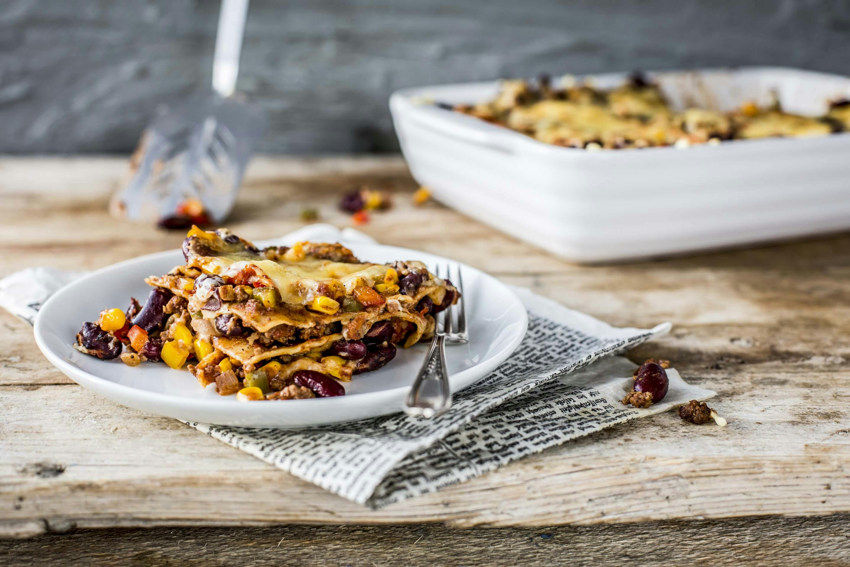 Tex-Mex-Lasagne | Rezept | FOODBOOM