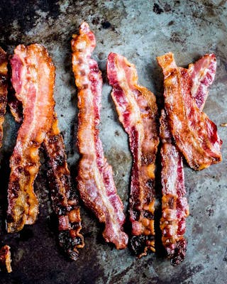 Knusprig ausgelassener Bacon/Speck