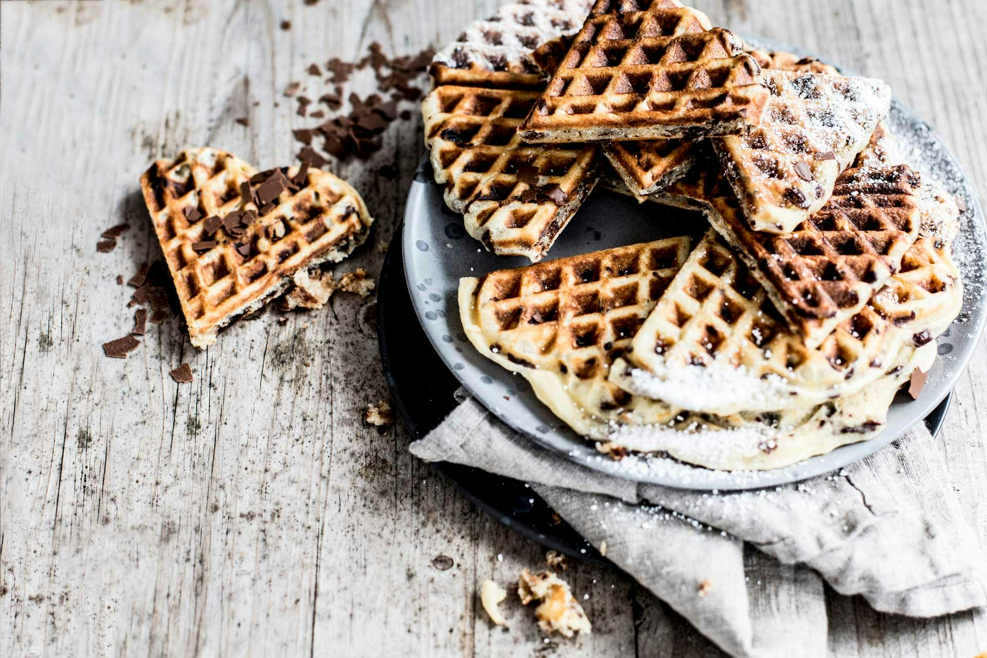 Marzipan-Schoko-Waffeln | Rezept | FOODBOOM