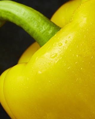 Gelbe Paprika im Close-up