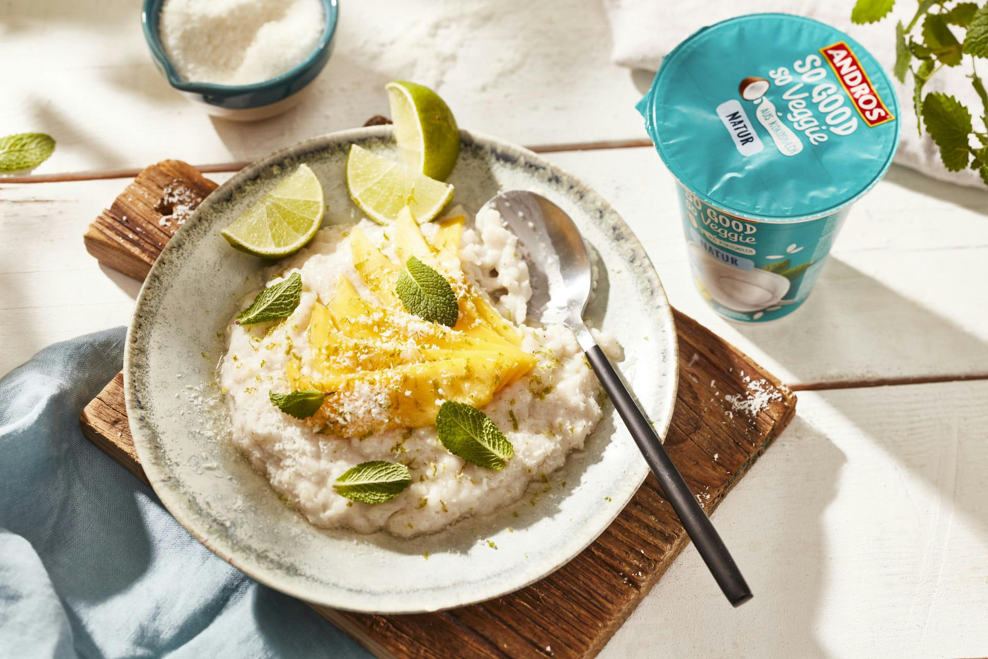 Kokosmilchreis mit Mango | Rezept | FOODBOOM