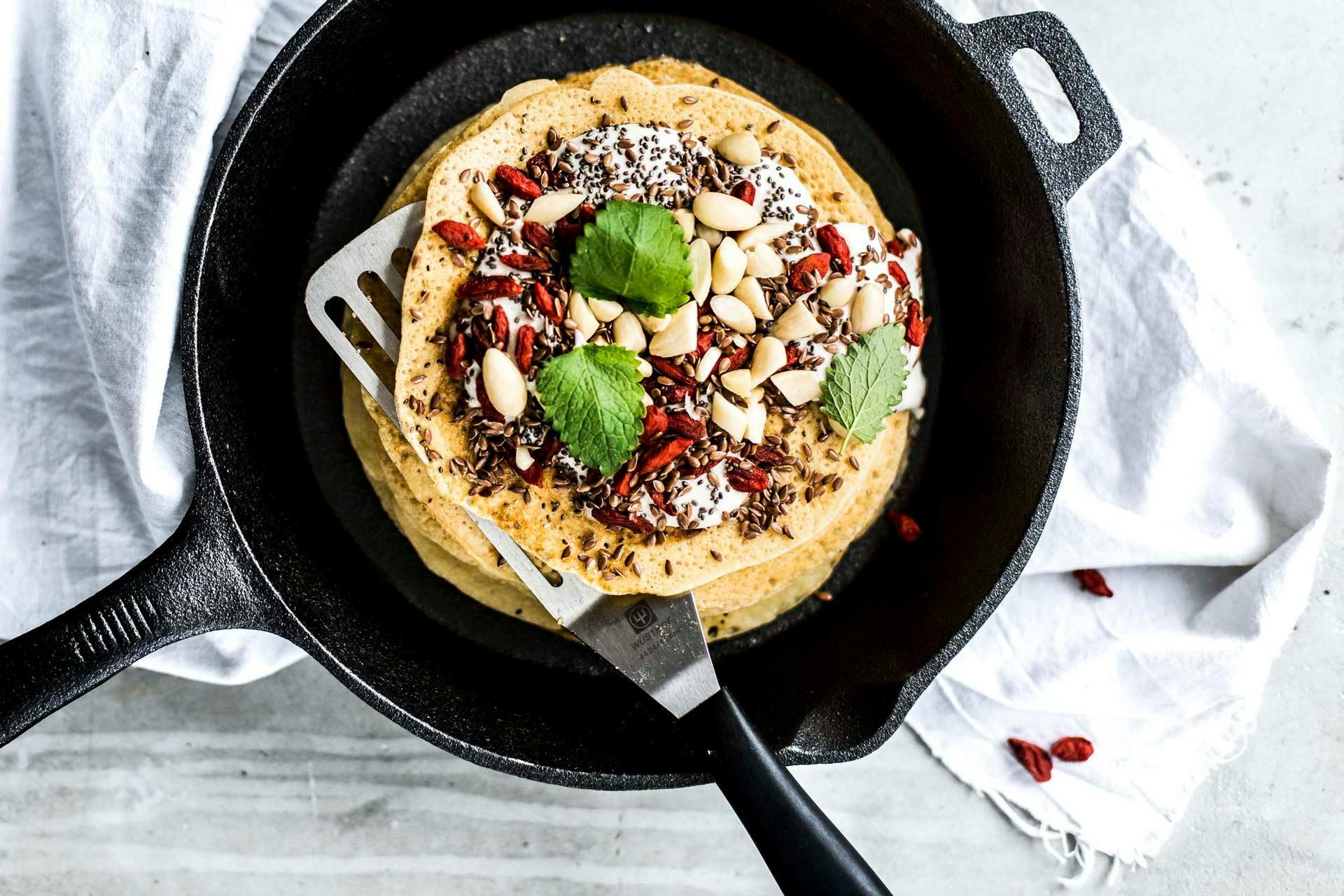 Glutenfreie und laktosefreie Pfannkuchen | Rezept | FOODBOOM