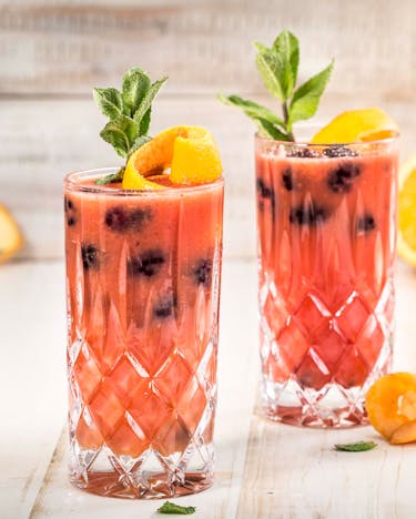 Orangen-Minz-Cocktail ohne Alkohol
